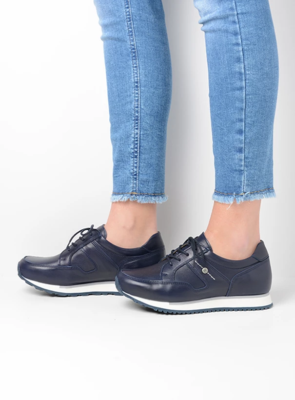 wolky low lace up shoes 05804 e walk 21820 denim leather detail