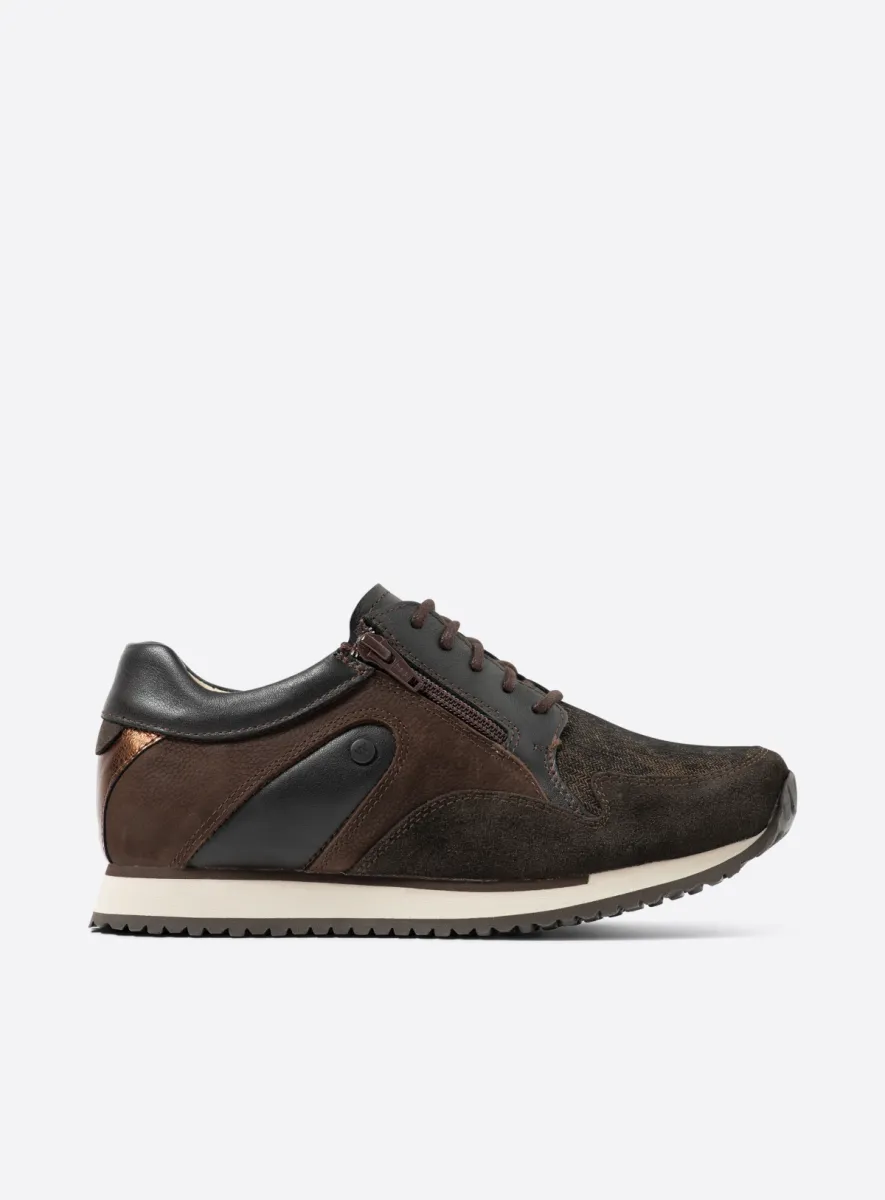 Wolky e-Go S2F - brown combi leather Arch support shoes for women