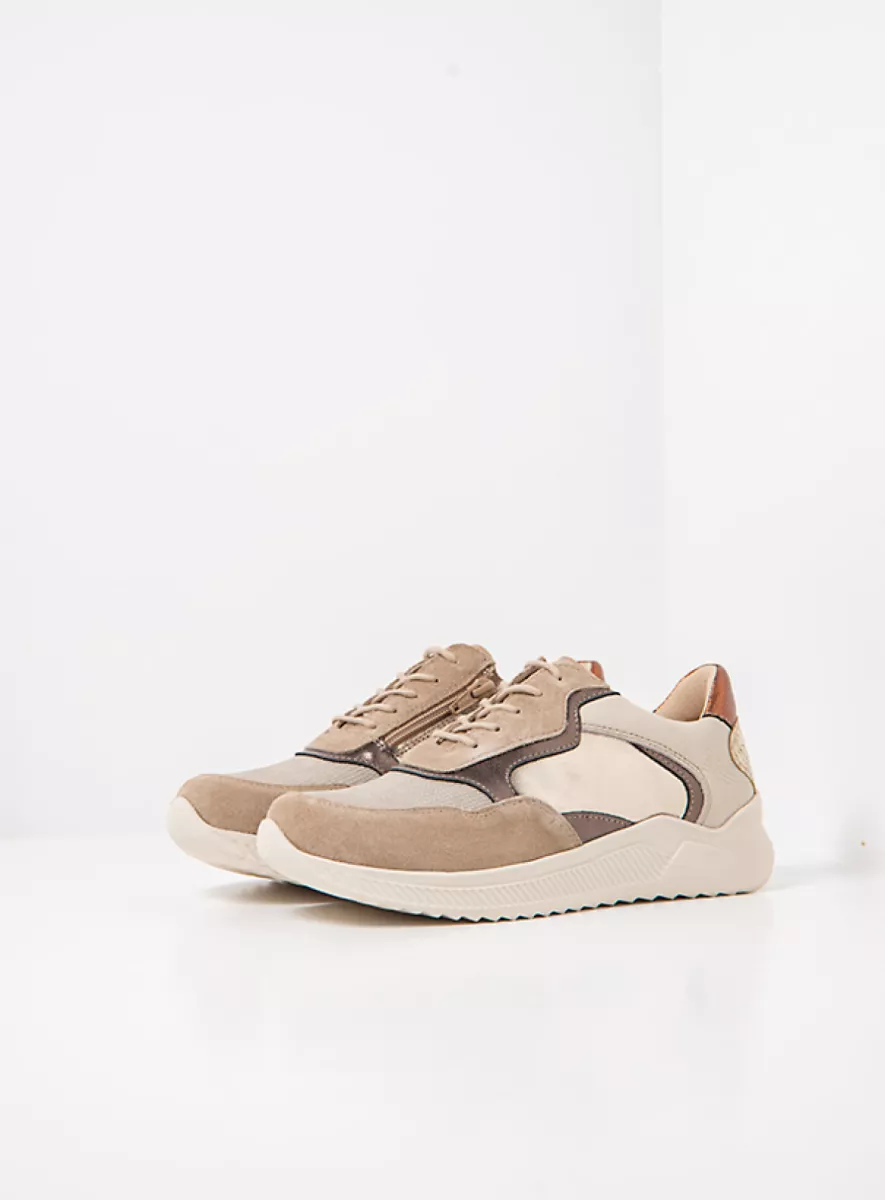 Wolky Trainers 05825 e-Way S2F 90125 safari combi stretch leather