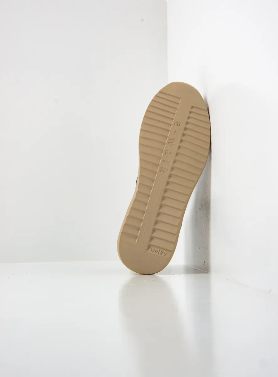 Wolky Trainers 05828 e-Stride S2F 36203 lead effect leather