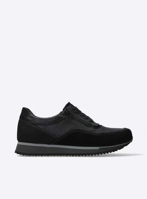 wolky sneakers 05853 e runner 90001 black combi leather