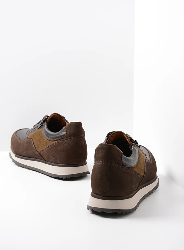 wolky sneakers 05853 e runner 90301 brown combi leather back