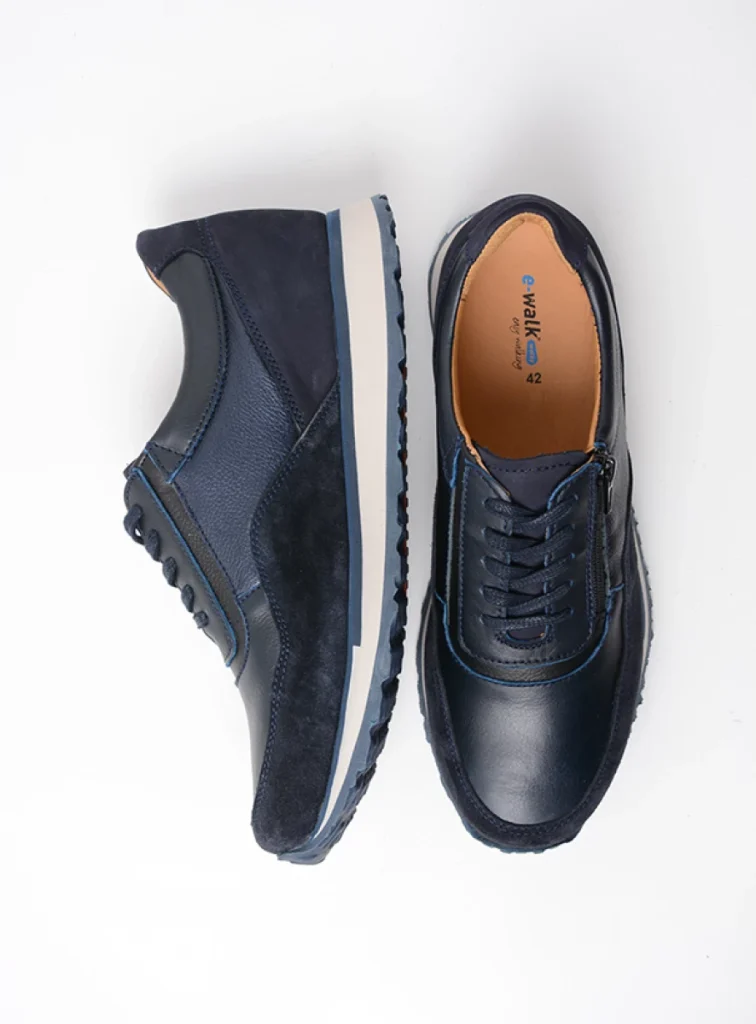 Buy your Wolky e Runner navy combi leather shoes online Wolky