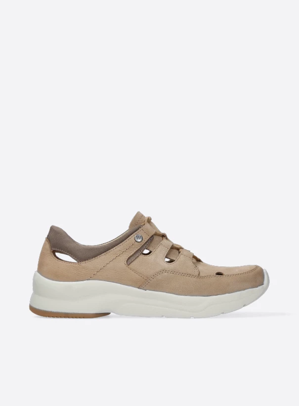 wolky low lace up shoes 05894 galena 11390 beige nubuck