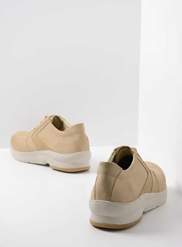 wolky low lace up shoes 05895 omaha hv 11390 beige nubuck back