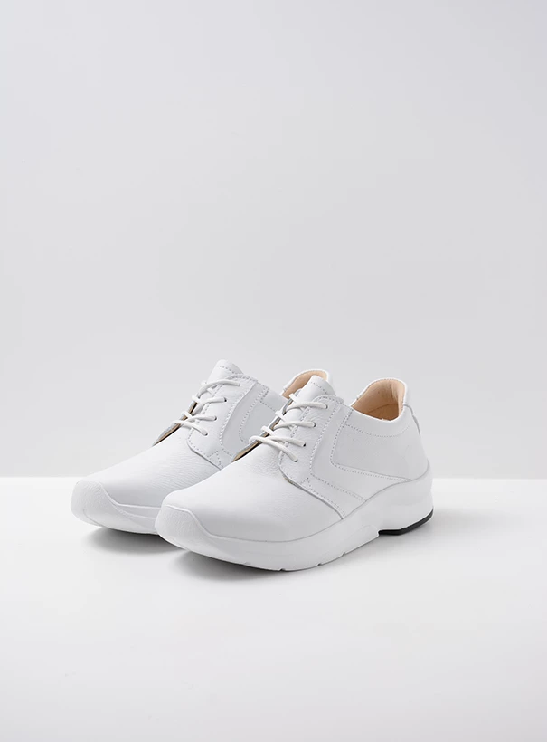 wolky low lace up shoes 05895 omaha hv 24100 white leather front