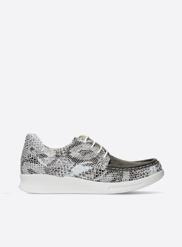 Buy your Wolky One - snakeprint stretch suede leather shoes - Wolky