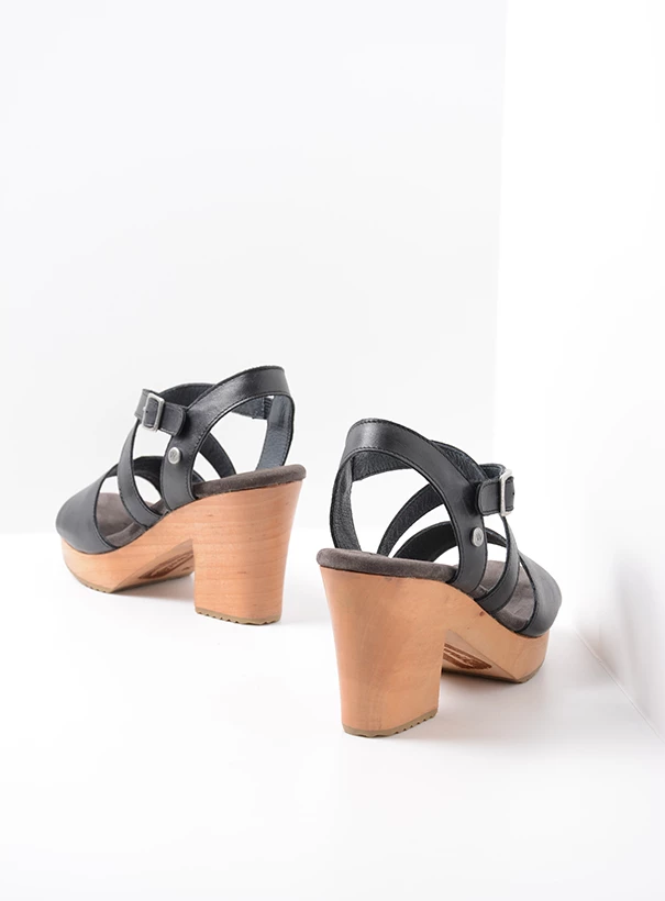 wolky sandals 06050 cloudy 20000 black leather back