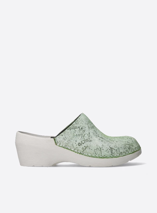 wolky clogs 06075 pro clog 47700 green suede