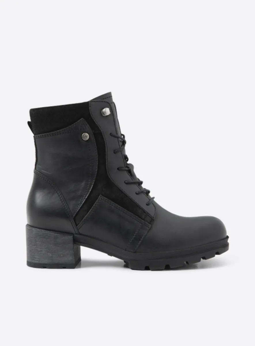 Wolky Biker boots 06100 Dayton 30000 black leather