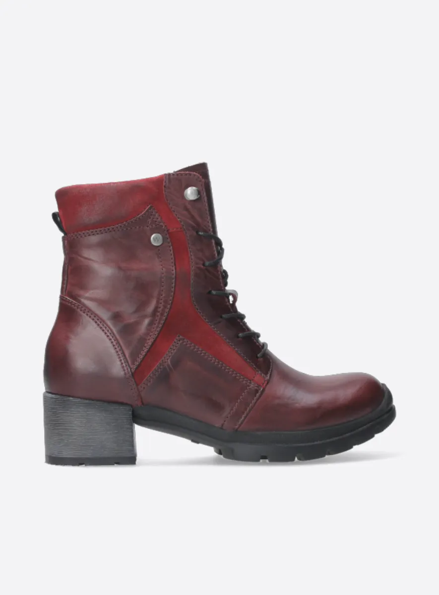 Wolky Biker boots 06100 Dayton 30531 burgundy leather