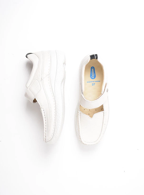 wolky comfort shoes 06214 roll combi 71120 cream white leather top