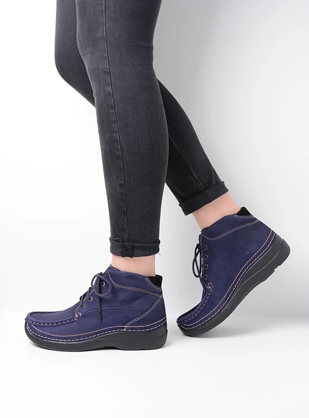 wolky high lace up shoes 06242 roll shoot 11600 purple nubuck sfeer