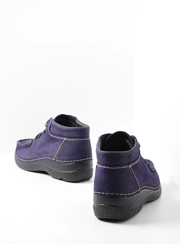 wolky high lace up shoes 06253 seamy moc 11600 purple nubuck back