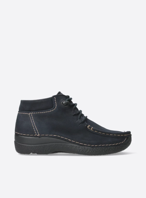 Buy your Wolky Seamy Moc - blue nubuck shoes online - Wolky