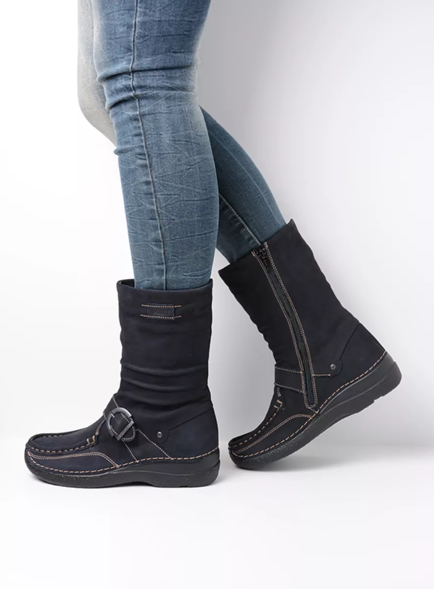 Buy your Wolky Roll Jacky black nubuck shoes online Wolky