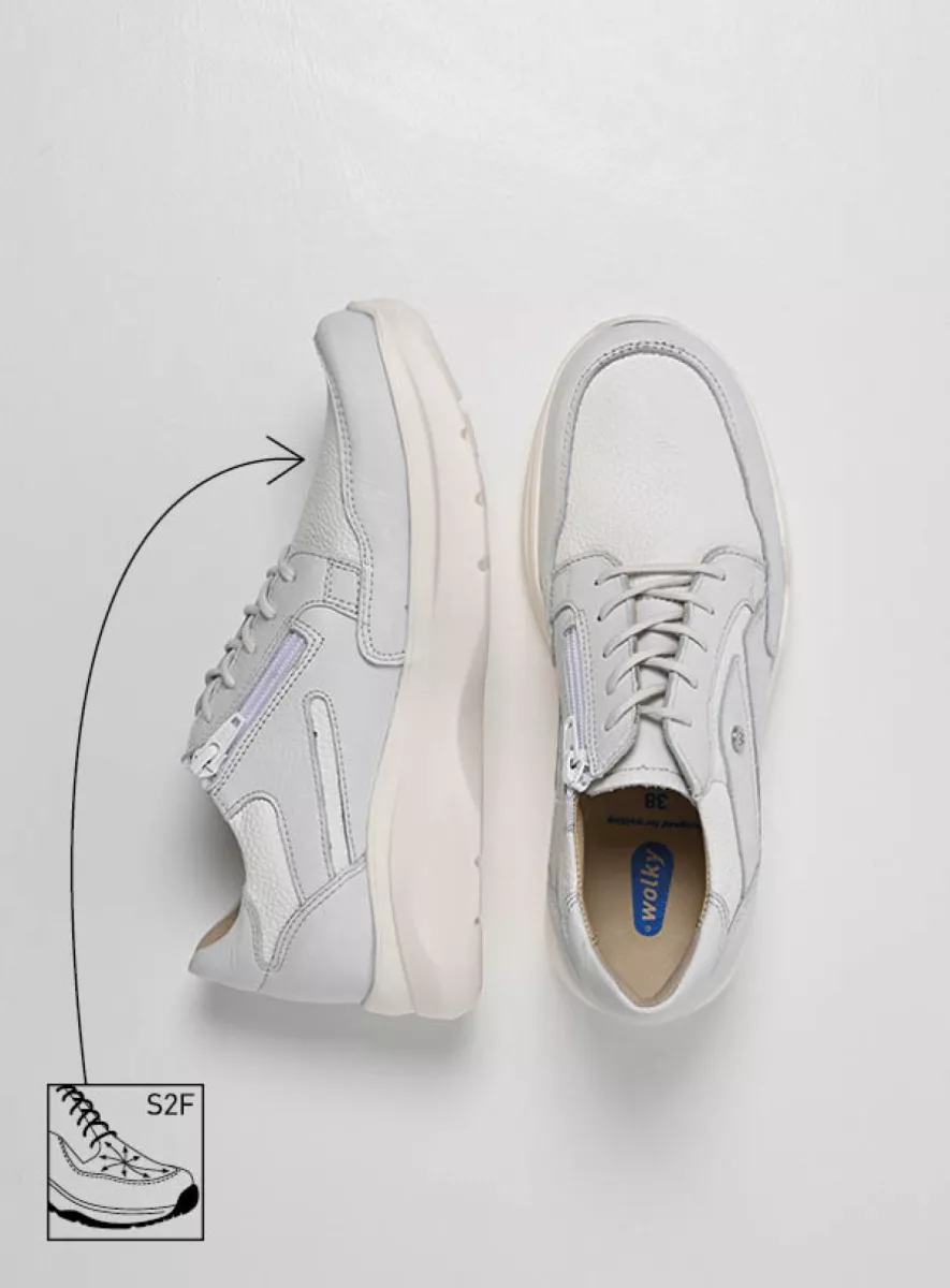 Wolky Trainers 06400 Impact S2F 90111 white/offwhite combi stretch leather