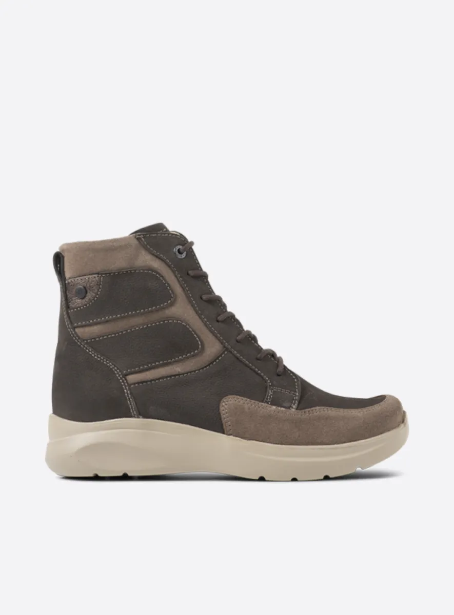Wolky Slam - lead nubuck Arch support shoes for women