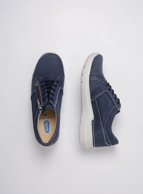 wolky low lace up shoes 06609 feltwell 11820 denimblue nubuck top