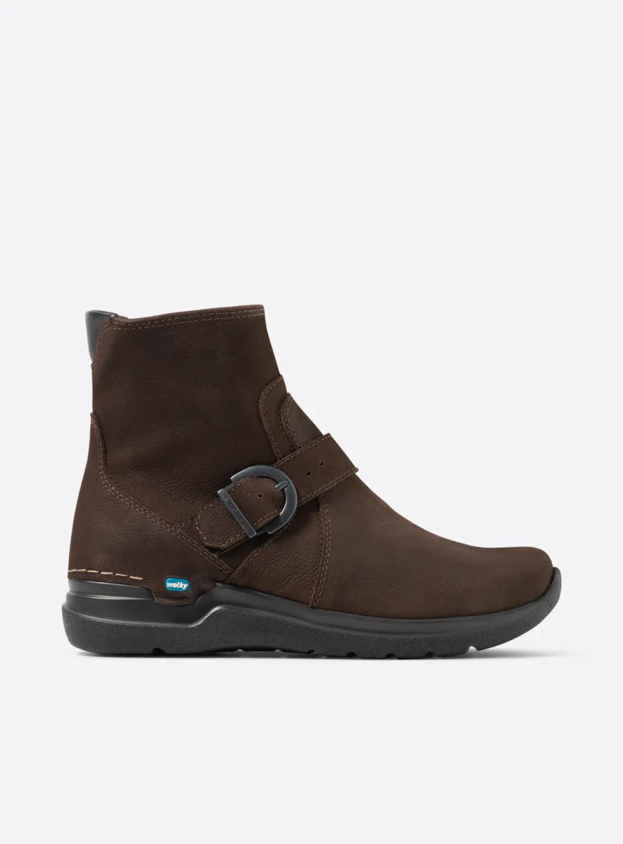 Wolky Okay - brown nubuck Ankle boots for women