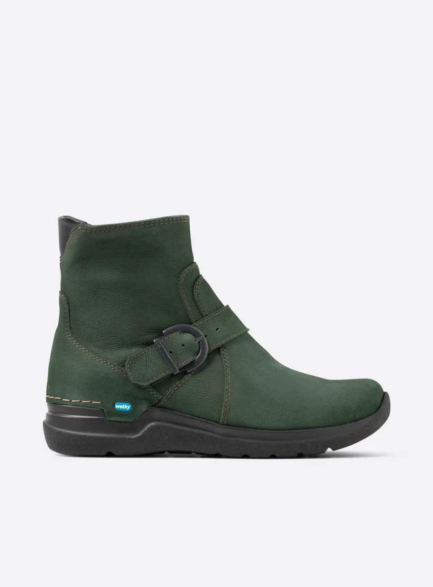 Wolky Okay - green nubuck Ankle boots for women