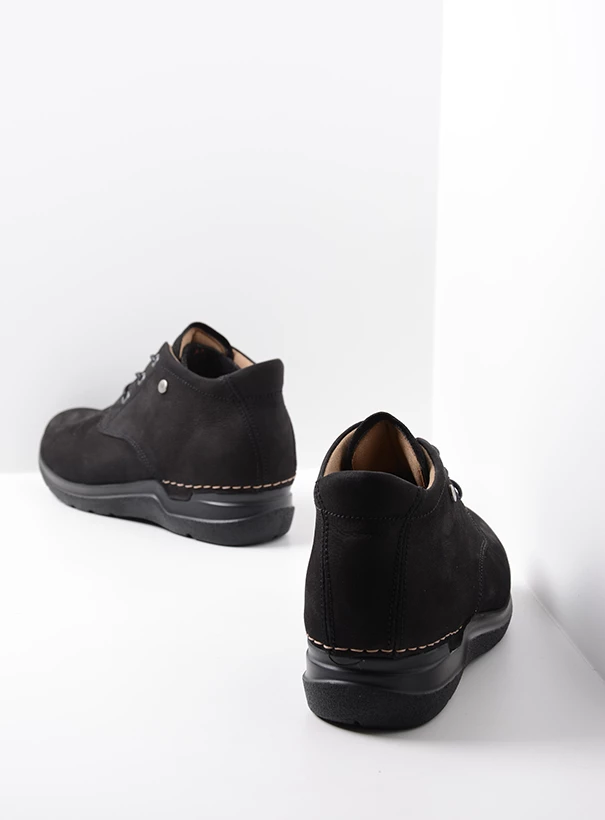 wolky high lace up shoes 06624 truth db 98000 black nubuck back
