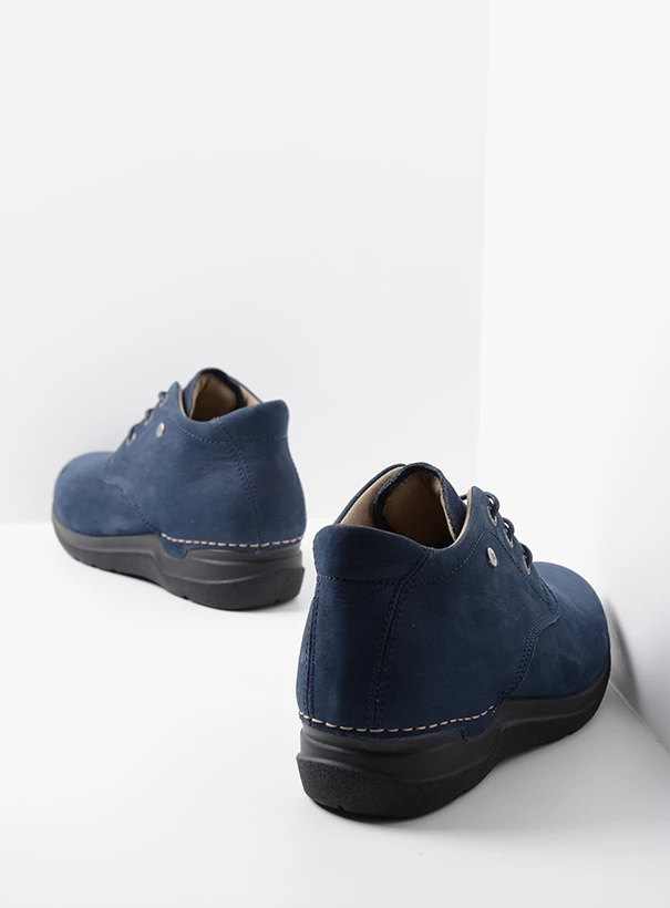 wolky high lace up shoes 06624 truth db 98800 blue nubuck back
