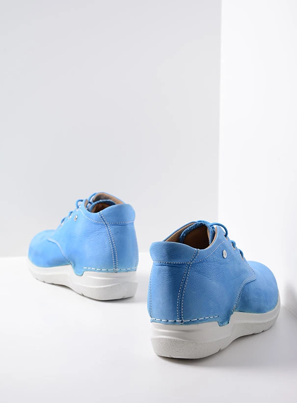 wolky high lace up shoes 06624 truth db 98815 sky blue nubuck back