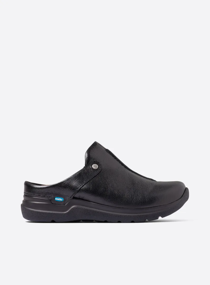 Wolky Clogs 06625 Holland DB 23000 black metallic leather