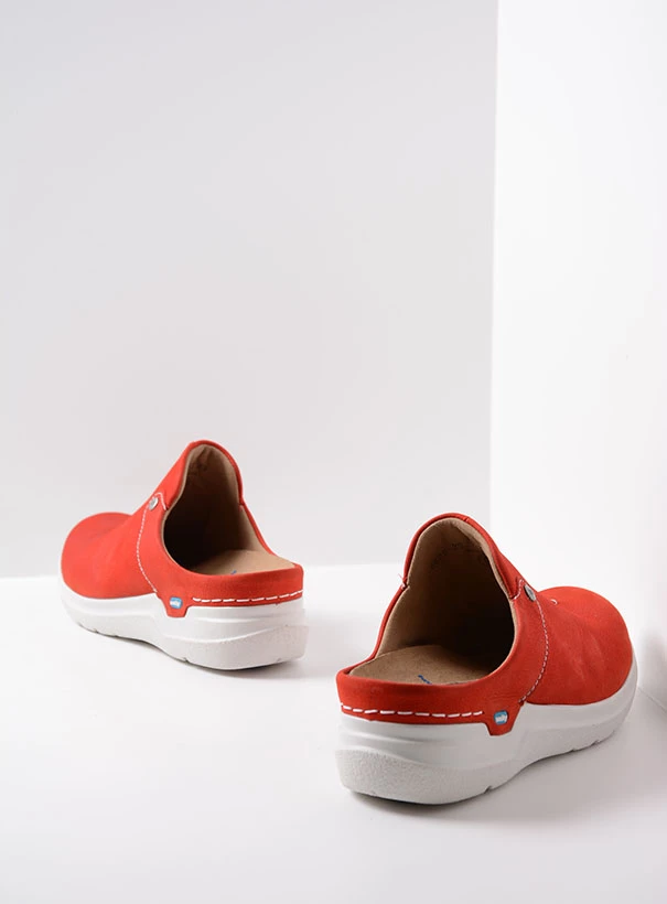 wolky comfort shoes 06625 holland db 98570 red nubuck back