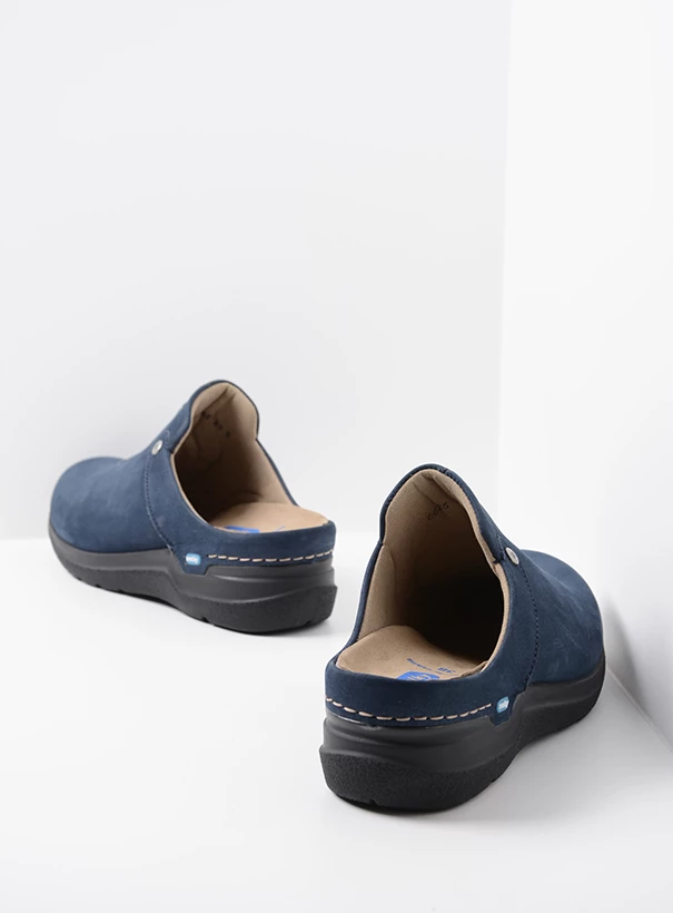 wolky comfort shoes 06625 holland db 98800 blue nubuck back