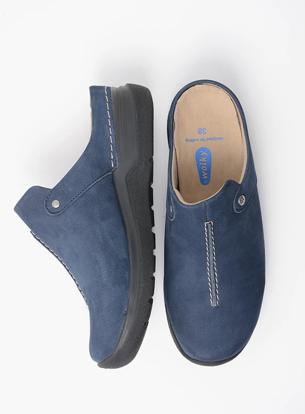 wolky comfort shoes 06625 holland db 98800 blue nubuck top