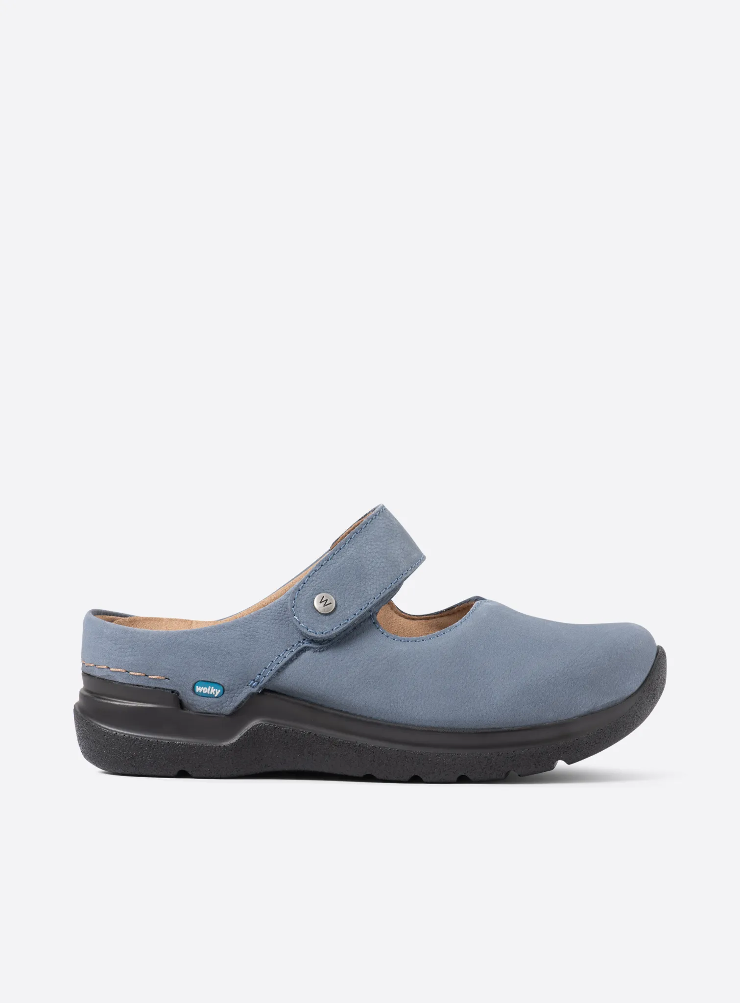 Wolky Narni DB - jeans nubuck Arch support shoes for women