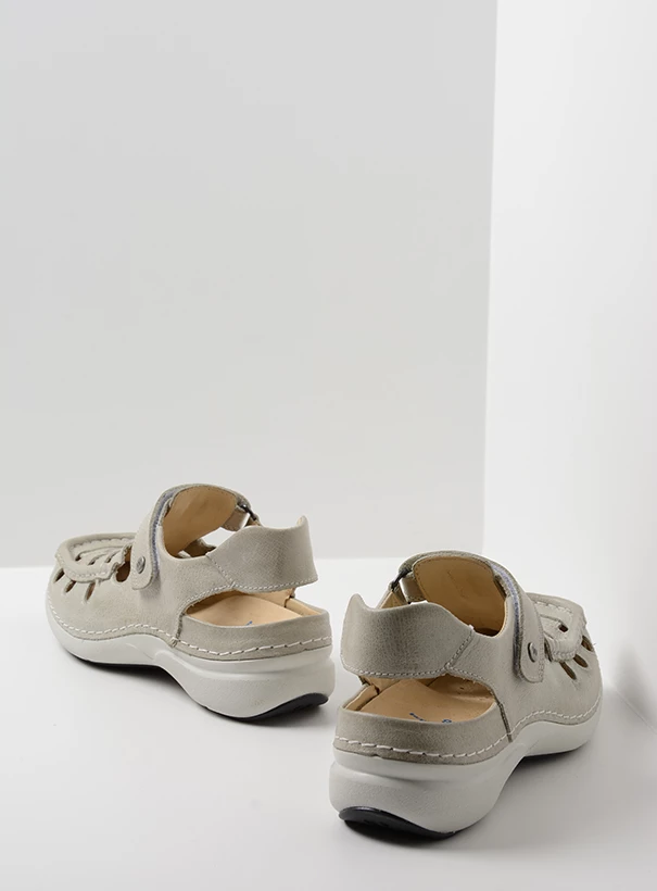 wolky comfort shoes 07204 rolling sun 35120 offwhite leather back