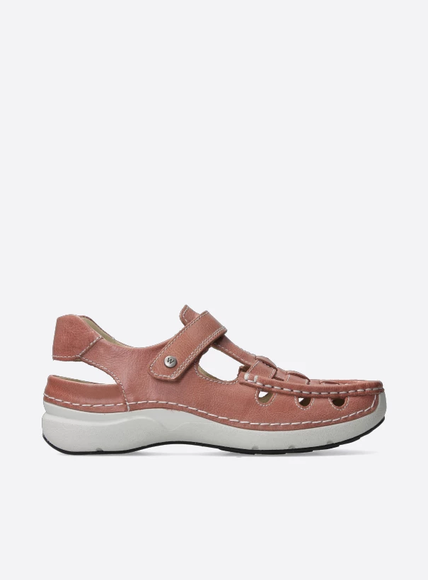 wolky comfort shoes 07204 rolling sun 35435 soft pink leather