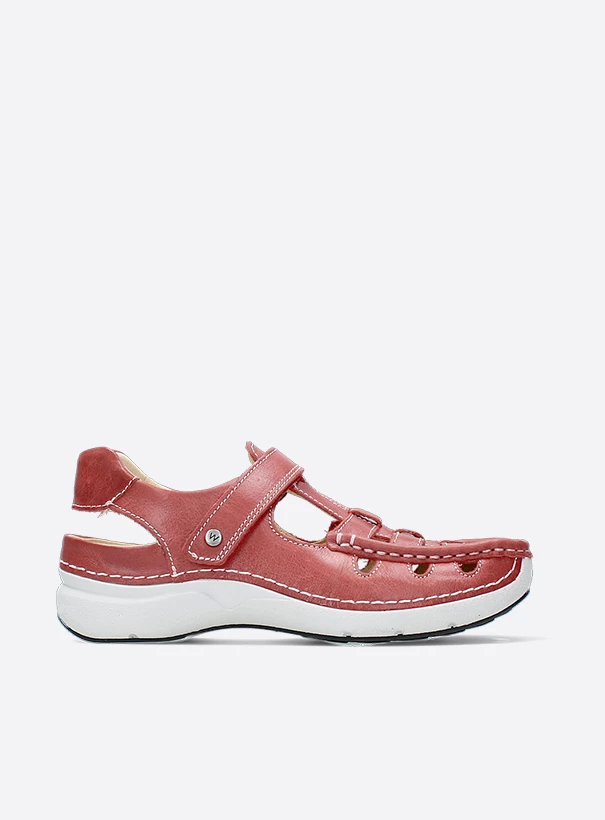 wolky comfort shoes 07204 rolling sun 35526 scarlet red leather