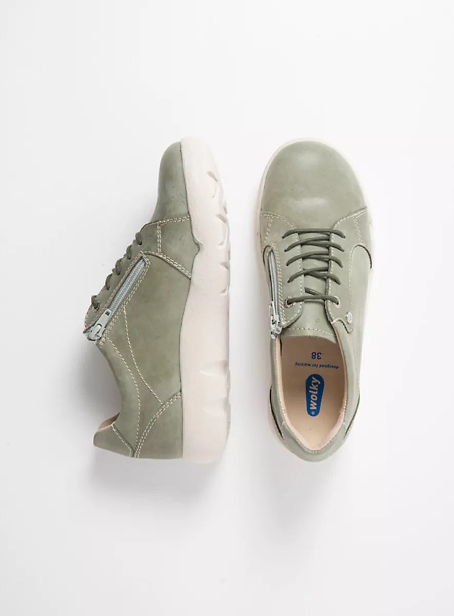 Wolky Lace up shoes 07527 Lunvia 36701 sage green effect leather