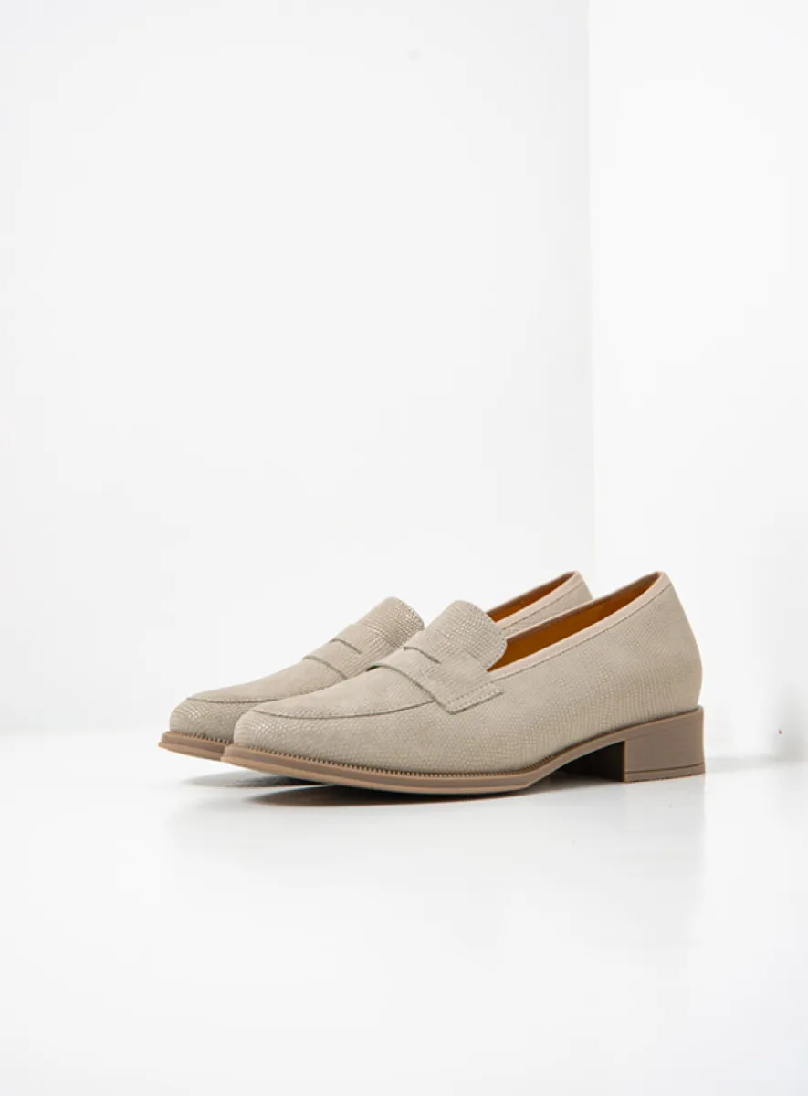 Wolky Alabama F2F - soft taupe vegan biocare Slip-ons for women
