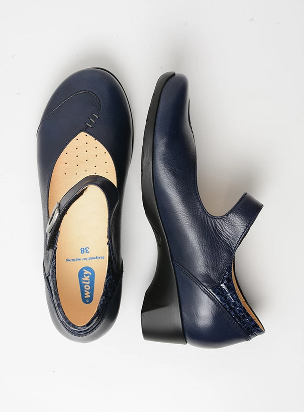 wolky mary janes 07826 chili 20800 blue leather top