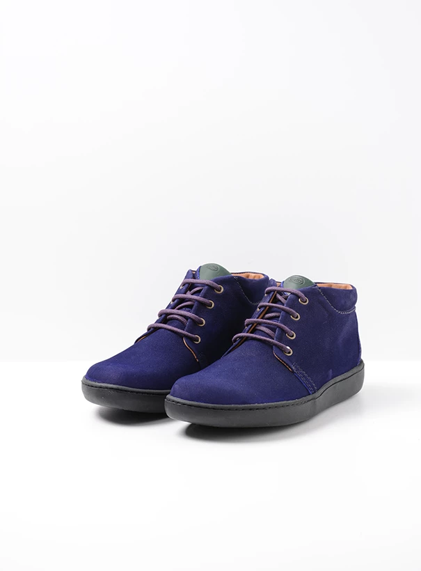 wolky high lace up shoes 08100 kansas lady xw 11600 purple nubuck front