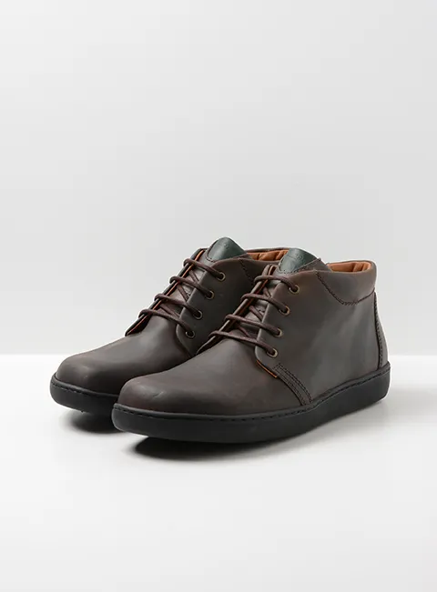 Wolky Kansas Men - brown oiled leather Flat shoes for men