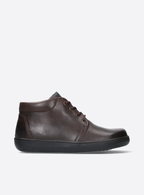 Wolky Kansas Men - brown oiled leather Flat shoes for men