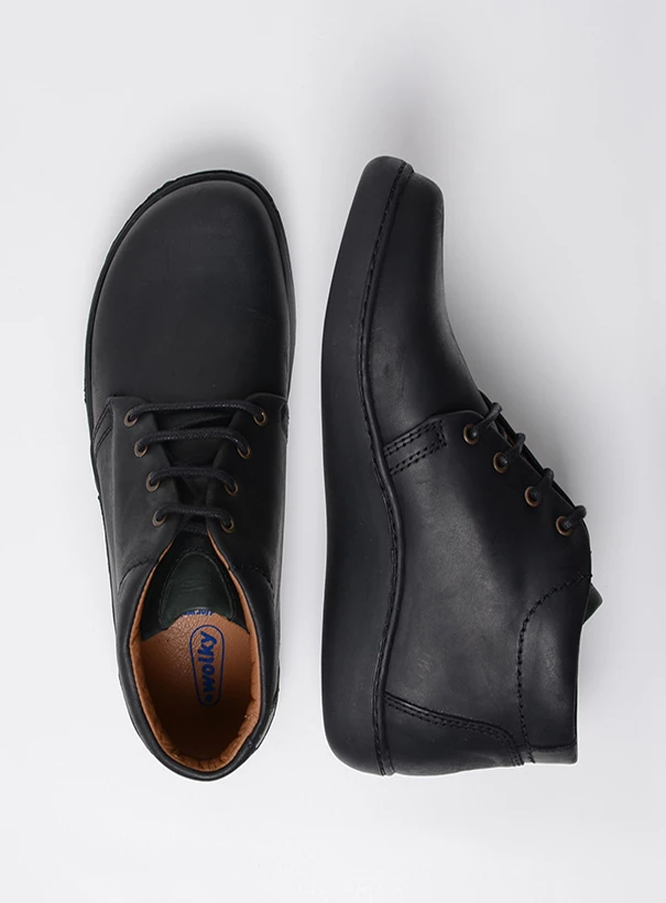 wolky lace up shoes 08110 kansas men 51000 black leather top