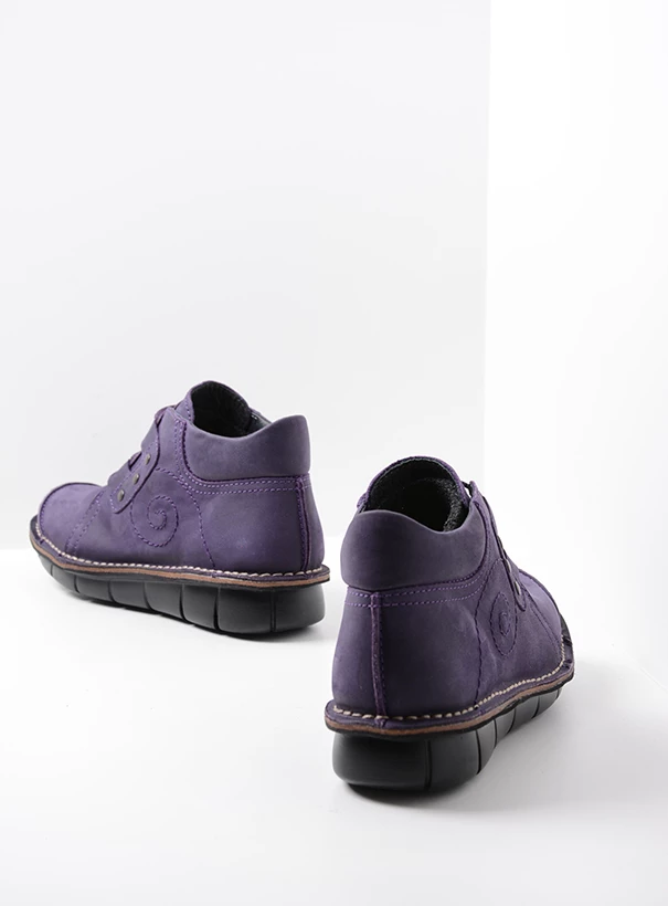 wolky comfort shoes 08384 gallo 12600 purple nubuck back