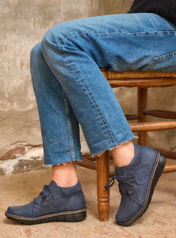 wolky comfort shoes 08384 gallo 12800 blue nubuck sfeer