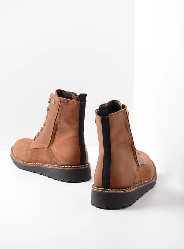 wolky ankle boots 08425 wagga wagga 40430 cognac suede back
