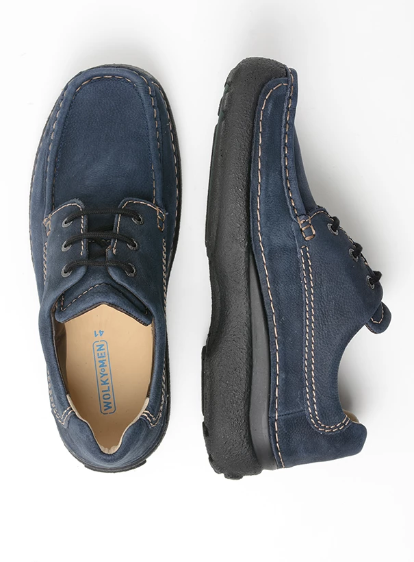 wolky comfortable shoes 09201 roll shoe men 11800 blue nubuck top