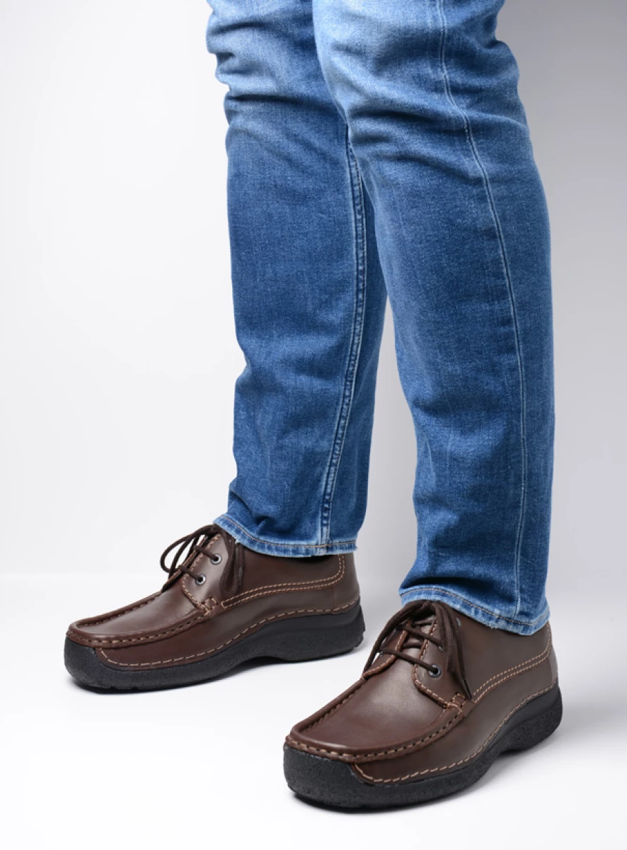 Roll Shoe Men brown leather