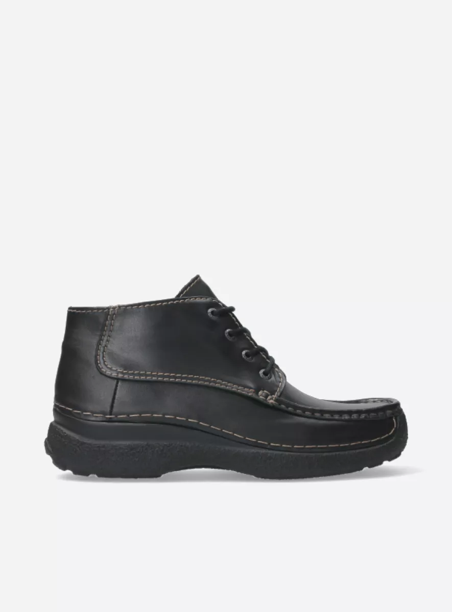 Buy your Wolky Roll Moc Men black leather shoes online Wolky