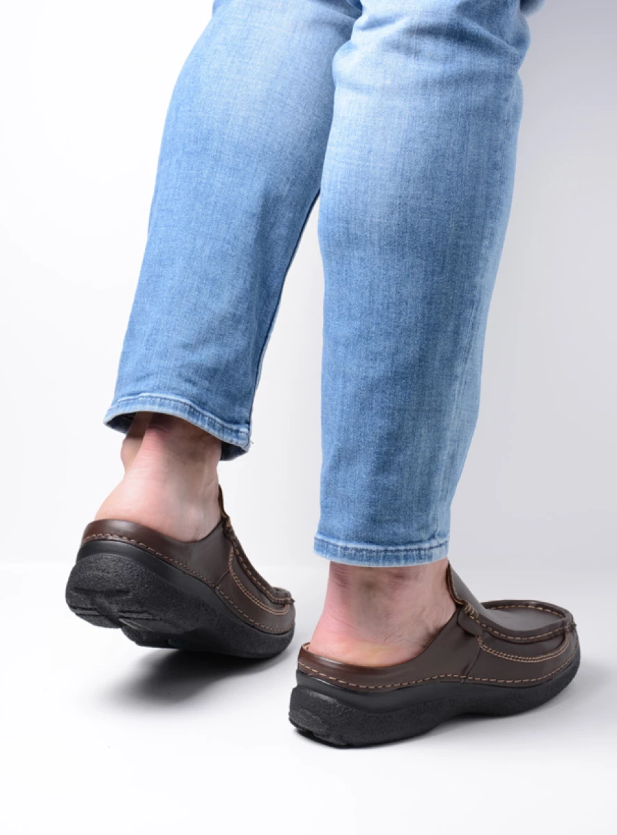 Buy your Wolky Roll Slide men brown leather shoes online Wolky
